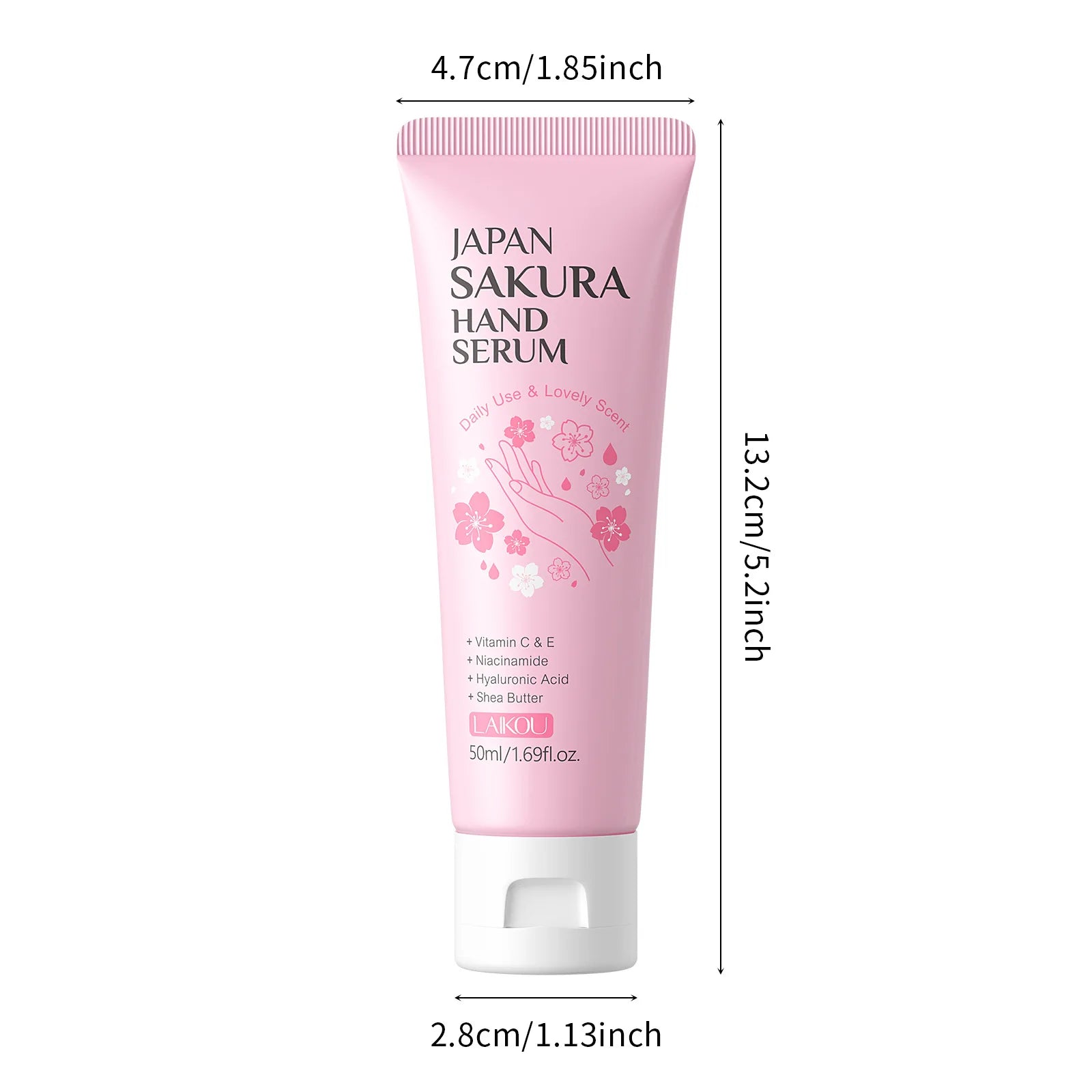 Sakura Cherry Blossom Hand Serum Hyaluronic Acid Brightening Firming Hydrating Anti Aging Hand Cream Absorbs Quickly Skincare Oasis Select