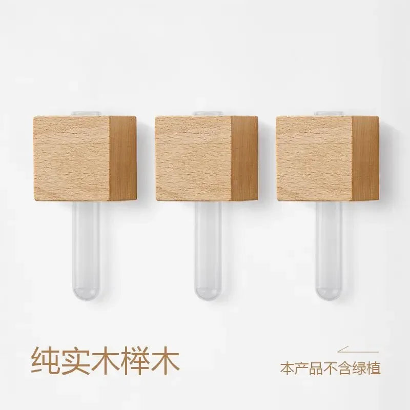 Refrigerator Stickers Test Tube Vase Home Decor Hydroponic Vase Living Room Wall Decoration Magnetic Vase Oasis Select 3pcs