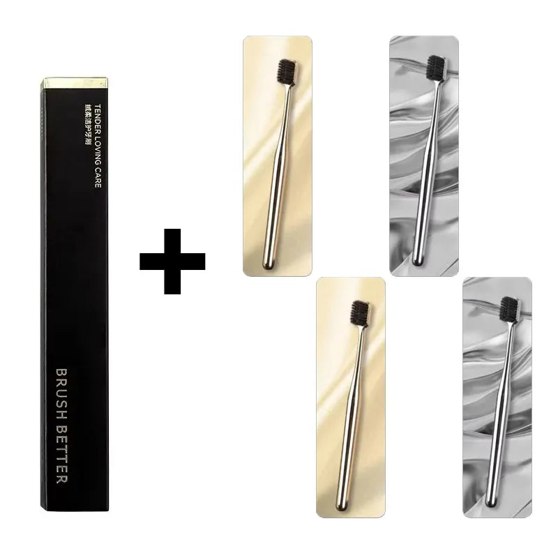 1/2/3/4pcs Advanced Luxury Adult Soft Bristle Manual Toothbrush Sensitive Gum Deep Cleaning Family Oral Care Travel Portable Oasis Select 4pcs mix