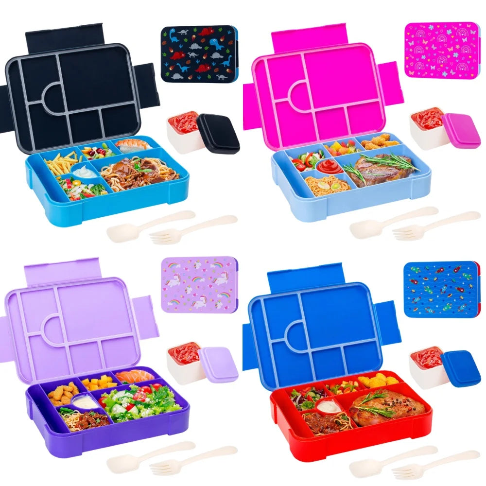Kids Leakproof Bento Box – Divided Microwave-Safe Lunch Container Kids Bento Lunch Box Oasis Select