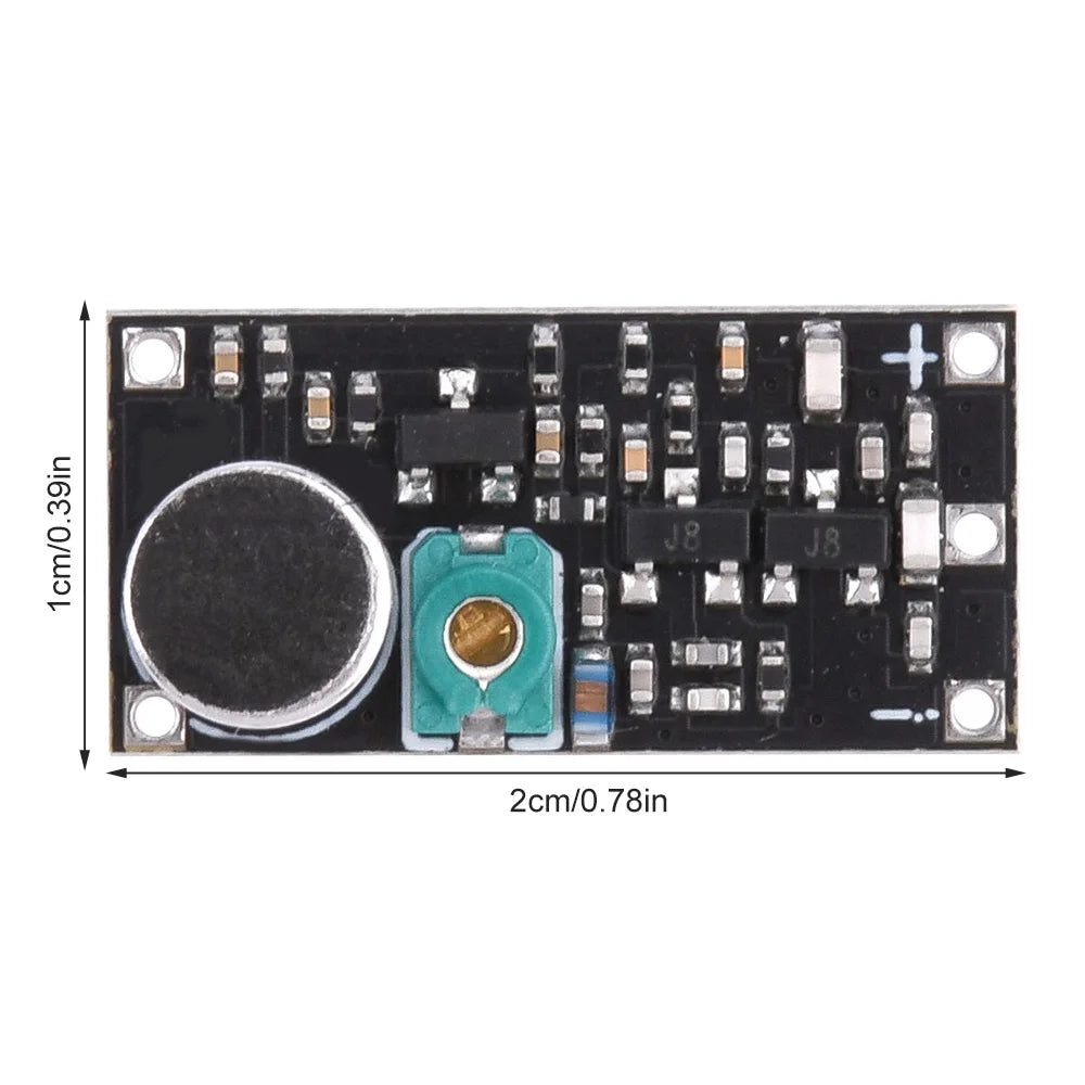 DC2V-12V Miniature FM Transmitter Module 85MHz - 115MHz Single-Channel Wireless Microphone Transmitter Board 9mA Oasis Select Default Title