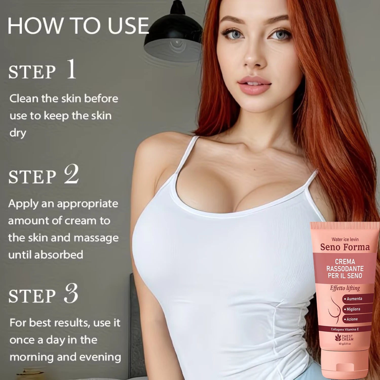 Collagen & Vitamin E Bust Firming Cream - Moisturizing to Improve Skin Tone & Elasticity Oasis Select