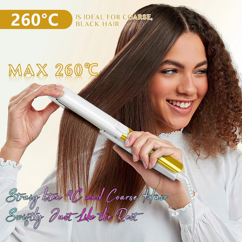 URGGU Plasma Titanium Flat Iron Hair Straightener 500°F