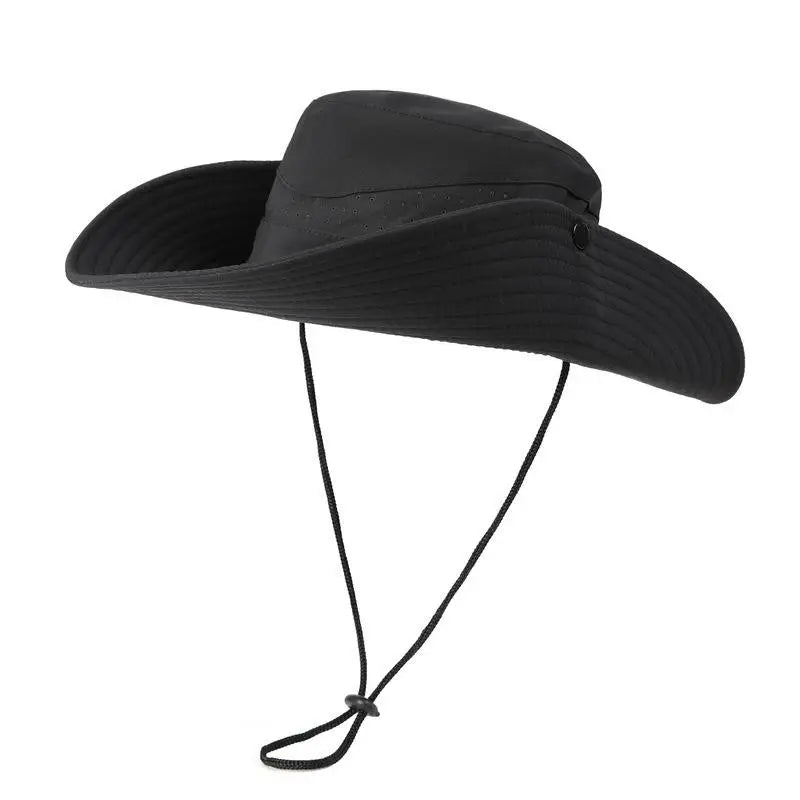 Quick Dry Wide Brim Bucket Hat for Men Women cap Breathable Adjustable Chin Strap Outdoor Hiking Fishing Sun Hat Oasis Select A10