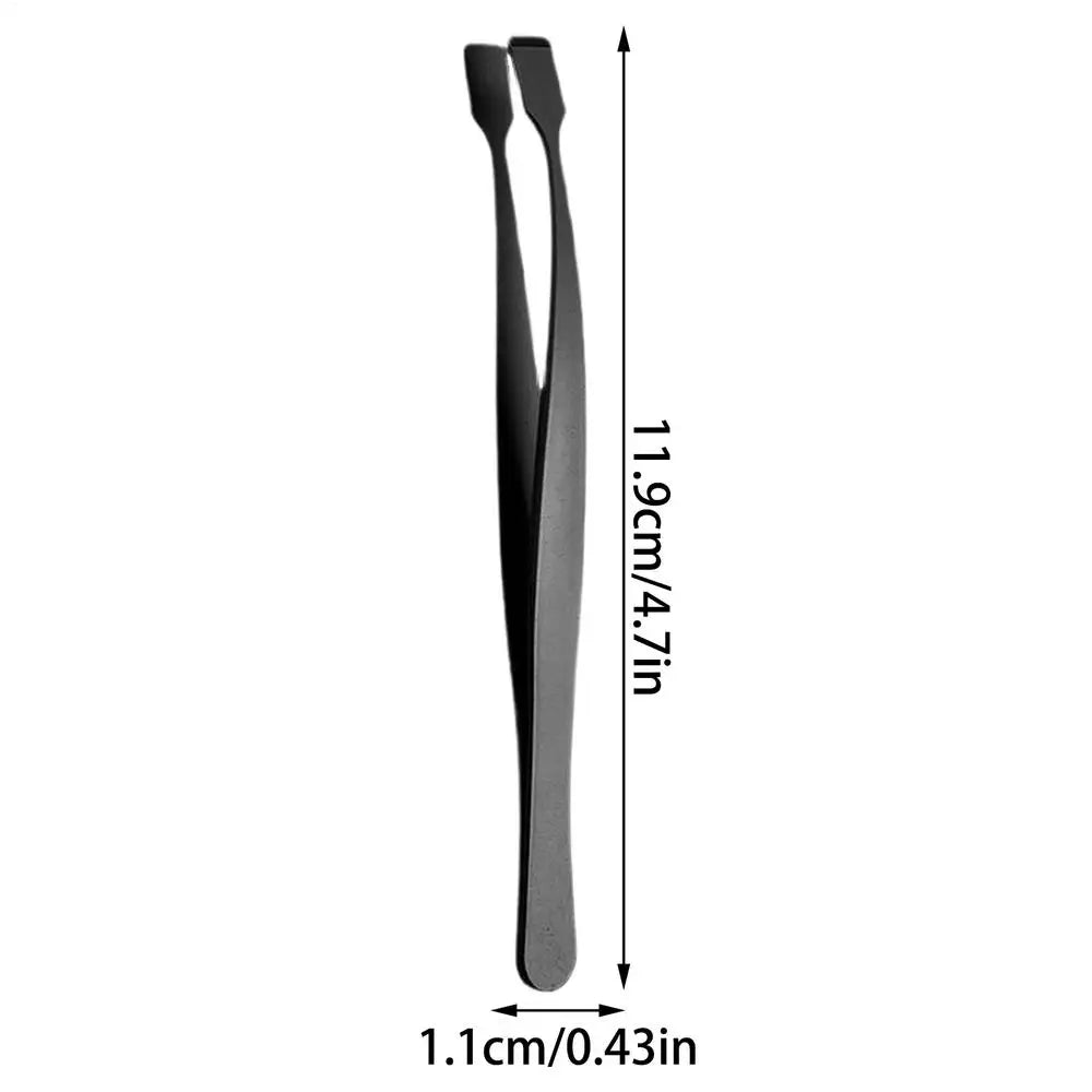Lash Applicator Tool Eyelash Cluster Applicator Tweezers Non Slip Precise Professional Makeup Tool for Travel Salon Separating Oasis Select Black
