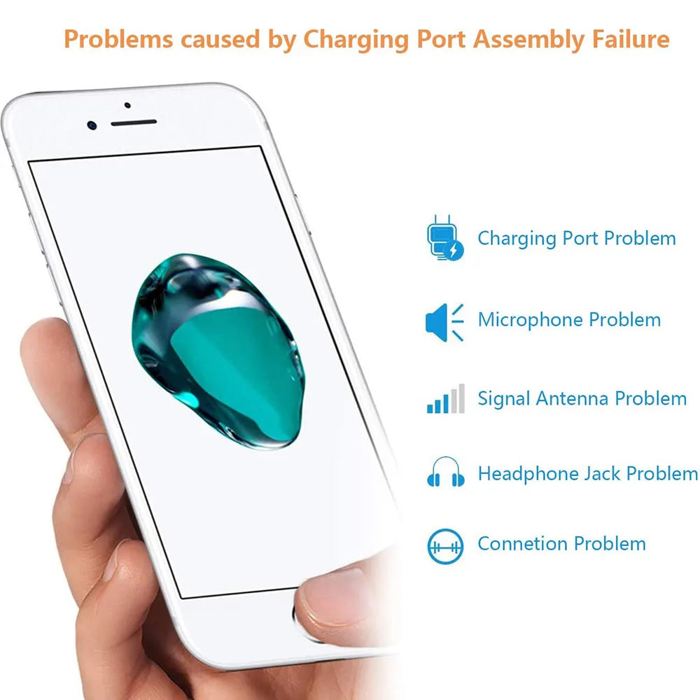 iPhone 7 8 X XR XS Max Charging Port Dock Flex Cable + Mic