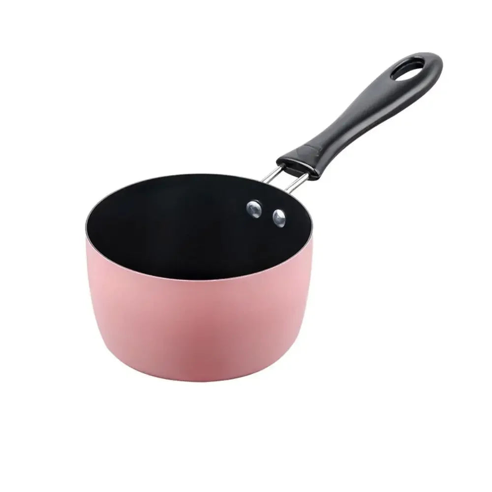 Universal Non Stick Milk Pan Small Capacity Mini Saucepan Deepened Snow Pan Baby Food Oasis Select pink-black