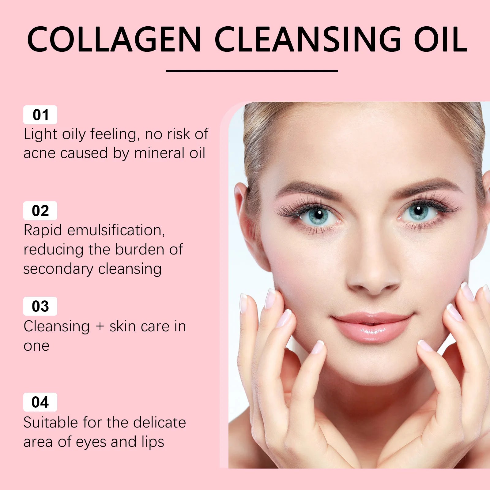 Eelhoe Collagen & Jojoba Oil Makeup Remover | Deep Pore Cleanser Cleansing Oil Oasis Select
