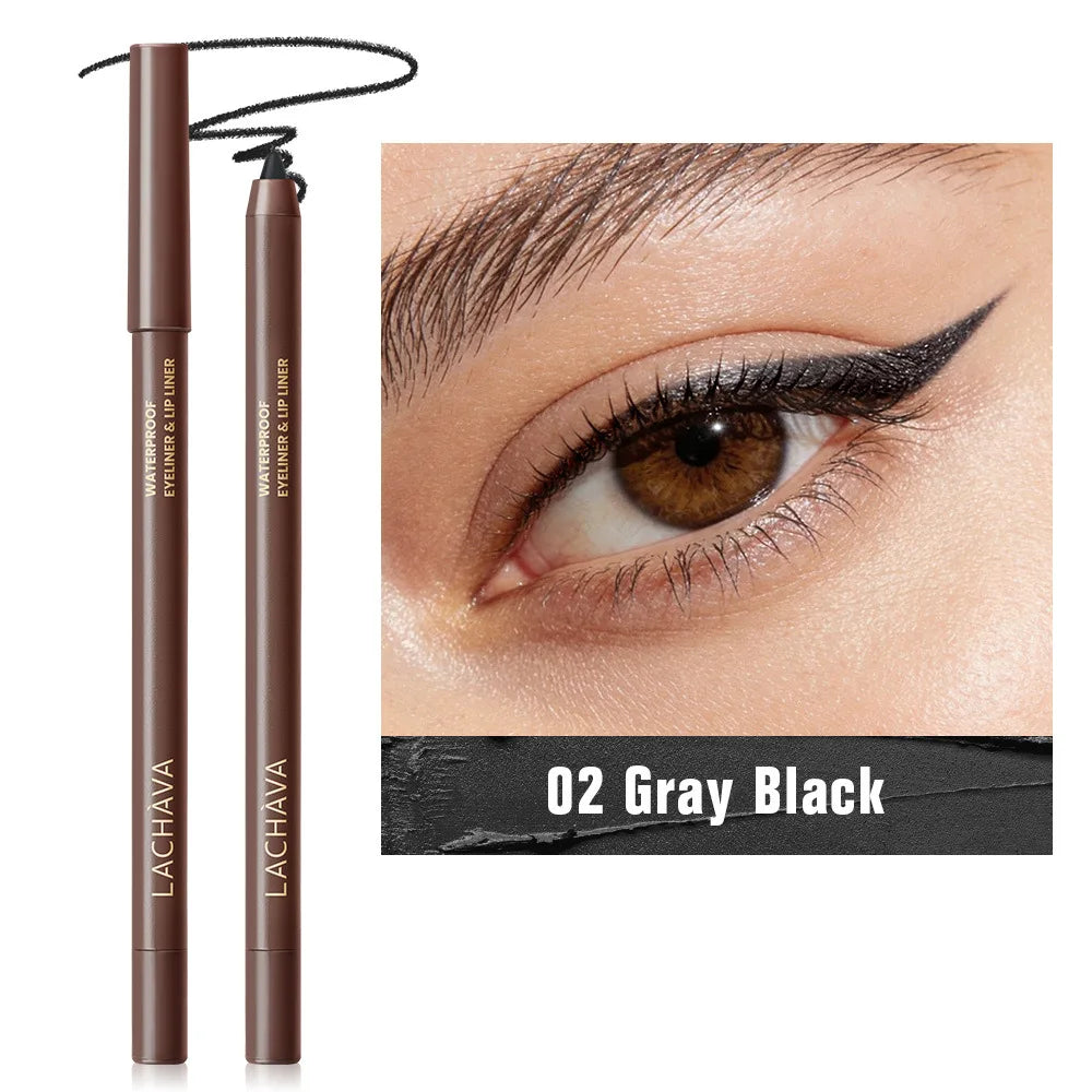 Waterproof Black Brown Eyeliner Gel Pencil Lipliner Multi-purpose Oasis Select 02 1.8g
