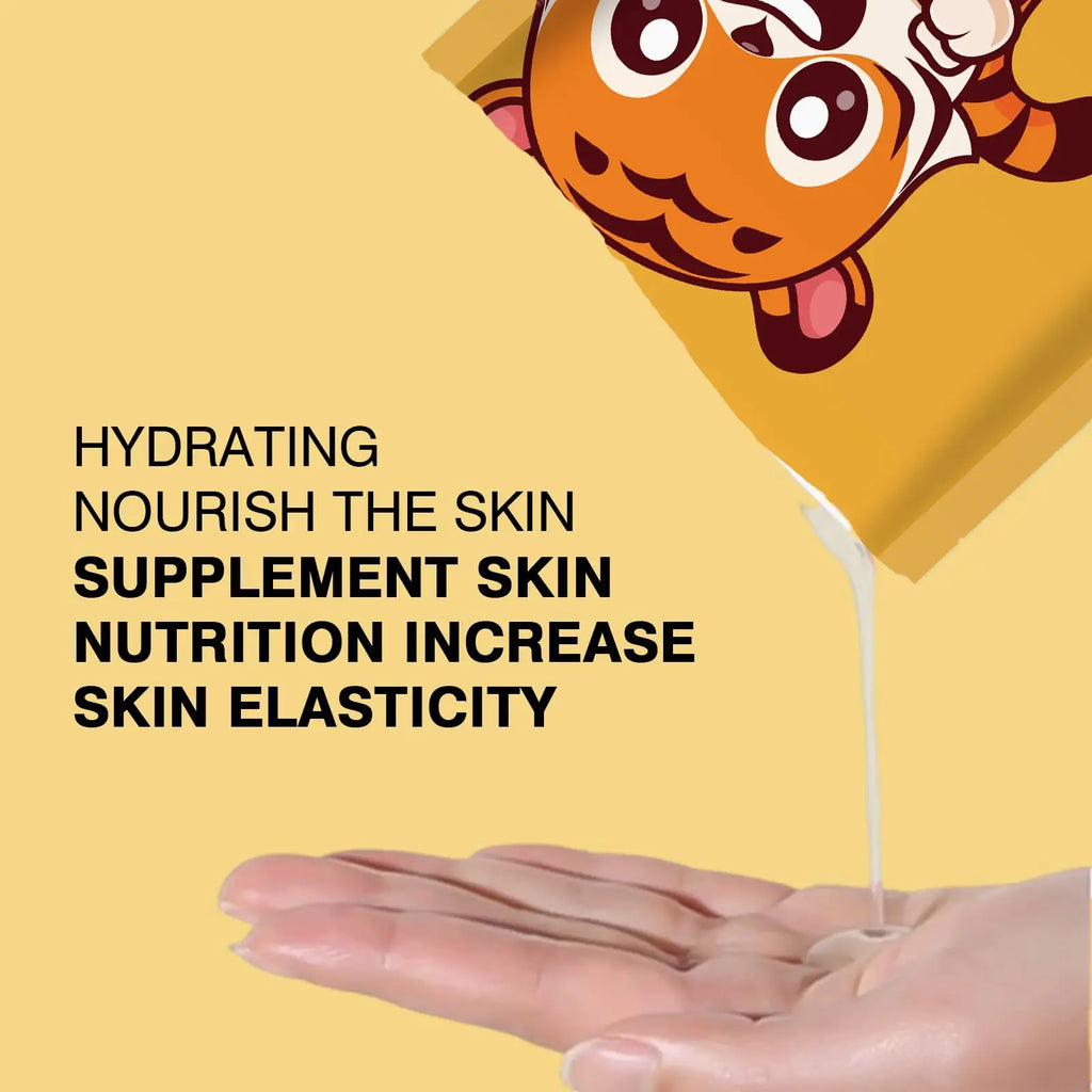 Animal Character Sheet Spa Masks for Kids Teens Collagen Hydrating Moisturizing Skincare Christmas Gift Set Party Favors, 5 Pack Oasis Select