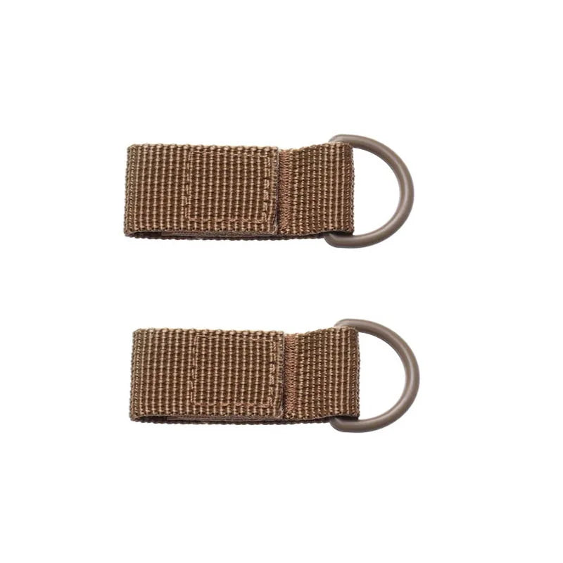 1/2pcs Outdoor Nylon Ribbon Webbing Buckle Key Hooks Clip Tactical Pouch Straps Belt Hooks Outdoor Belt Vest Backpack Hanger Oasis Select 2pcs with buckle-kha