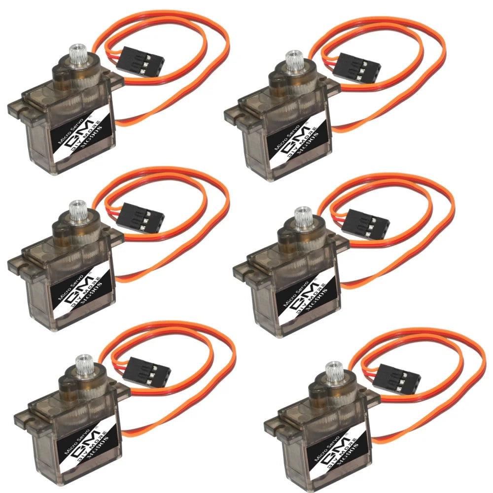 1/6/10/20 Pcs MG90S Servo All Metal Gear 9g Upgraded Version For Helicopter Plane Boat Car MG90 9G Trex 450 RC Robot DIY Oasis Select 6pcs