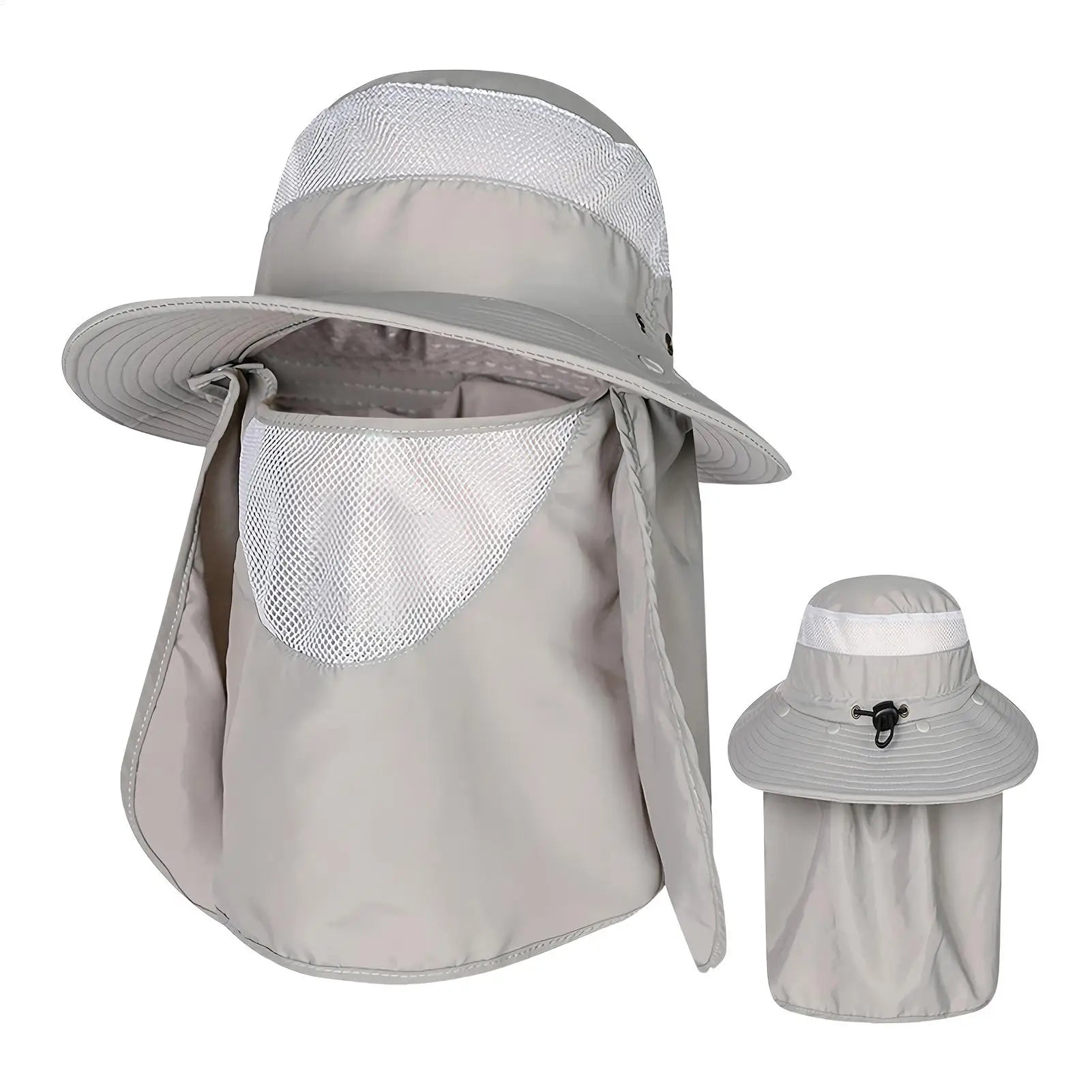 Sun Hats Summer Wide Brim Waterproof Quick-drying Face Neck Cover Fishing Sun Protection Caps Outdoor Visor Bucket Hats Oasis Select