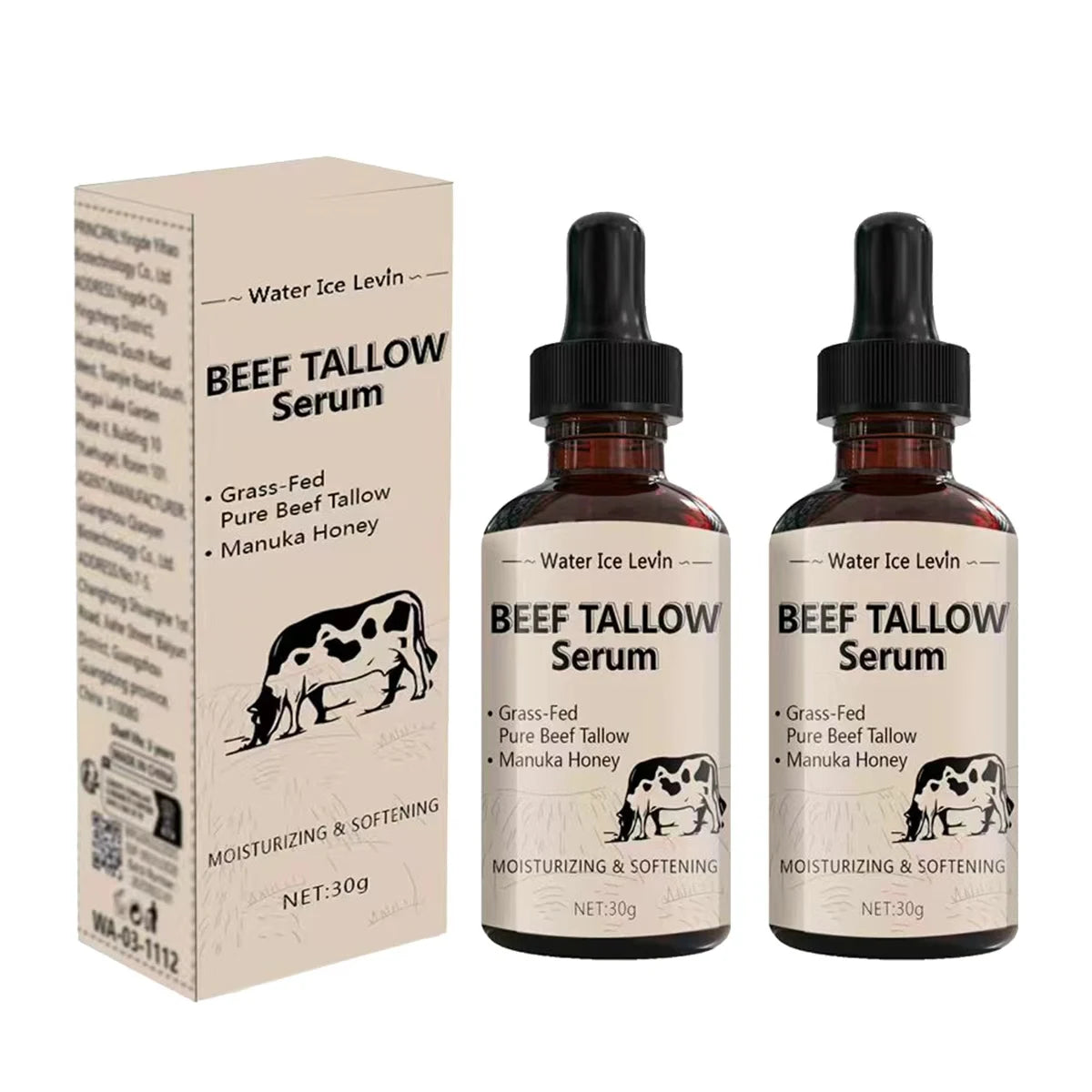 Beef Tallow Serum – Manuka Honey & Hyaluronic Acid | All Skin Face Serum Oasis Select BROWN 30g