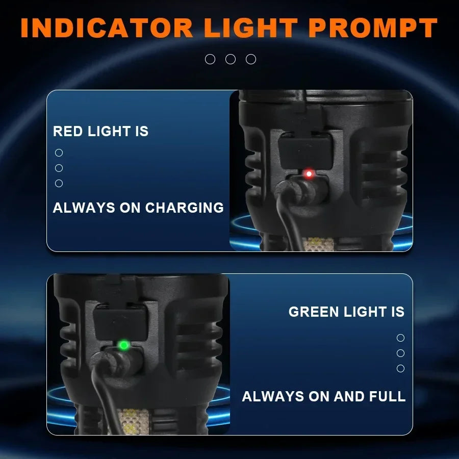 KDULIT 9-LED Mini Rechargeable Flashlight 1500LM Pocket Torch