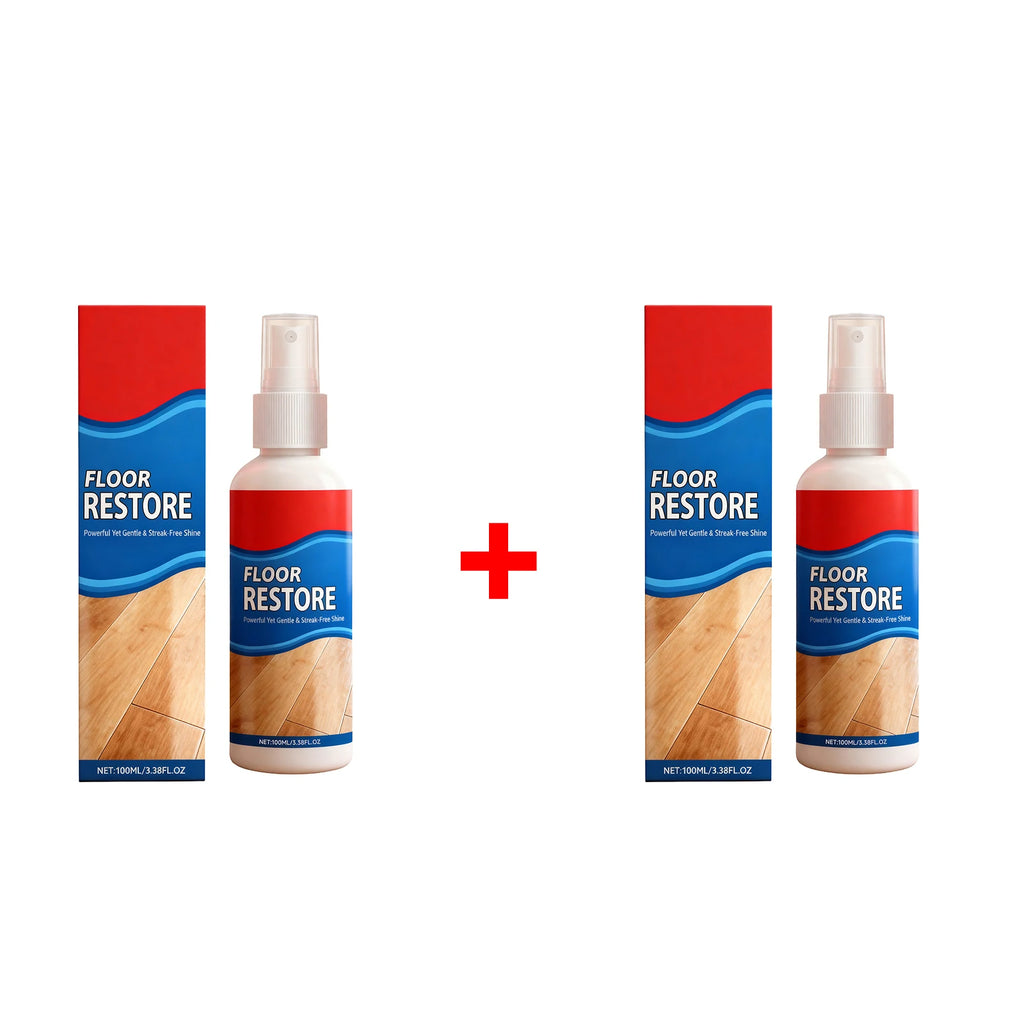 Wood Floor Polish Cleaner Removes Dirt Stain and Grime Restores Shine Brightening Floor Restore Spray Daily Home Cleaning Tool Oasis Select 2 X 100ml boxed