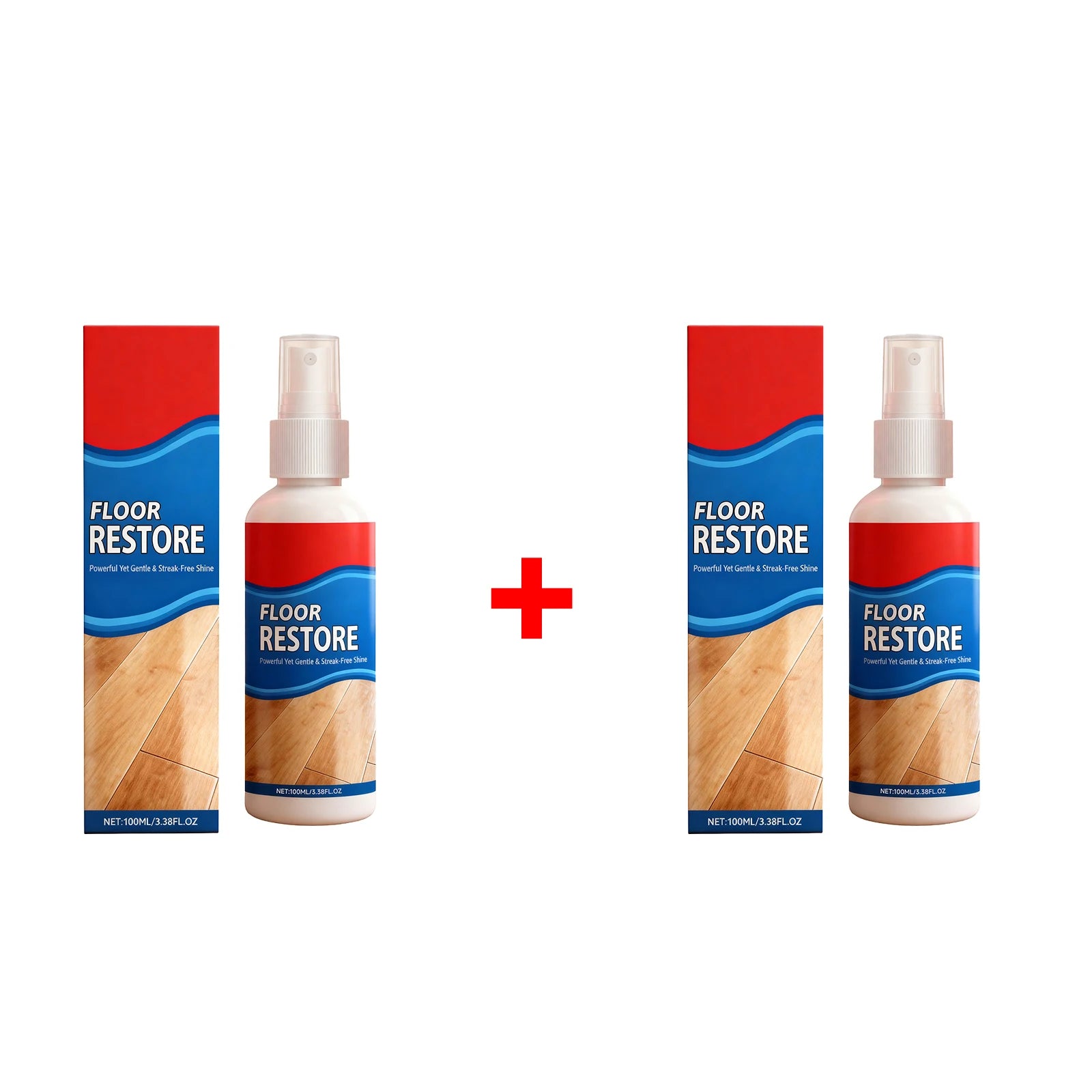 Wood Floor Polish Cleaner Removes Dirt Stain and Grime Restores Shine Brightening Floor Restore Spray Daily Home Cleaning Tool Oasis Select 2 X 100ml boxed
