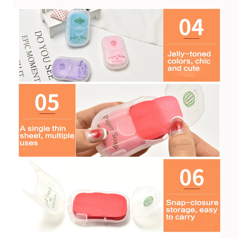 Portable Hand Soap Sheets for Travel – 50 Dissolving Sheets Dissolving Soap Sheets Oasis Select