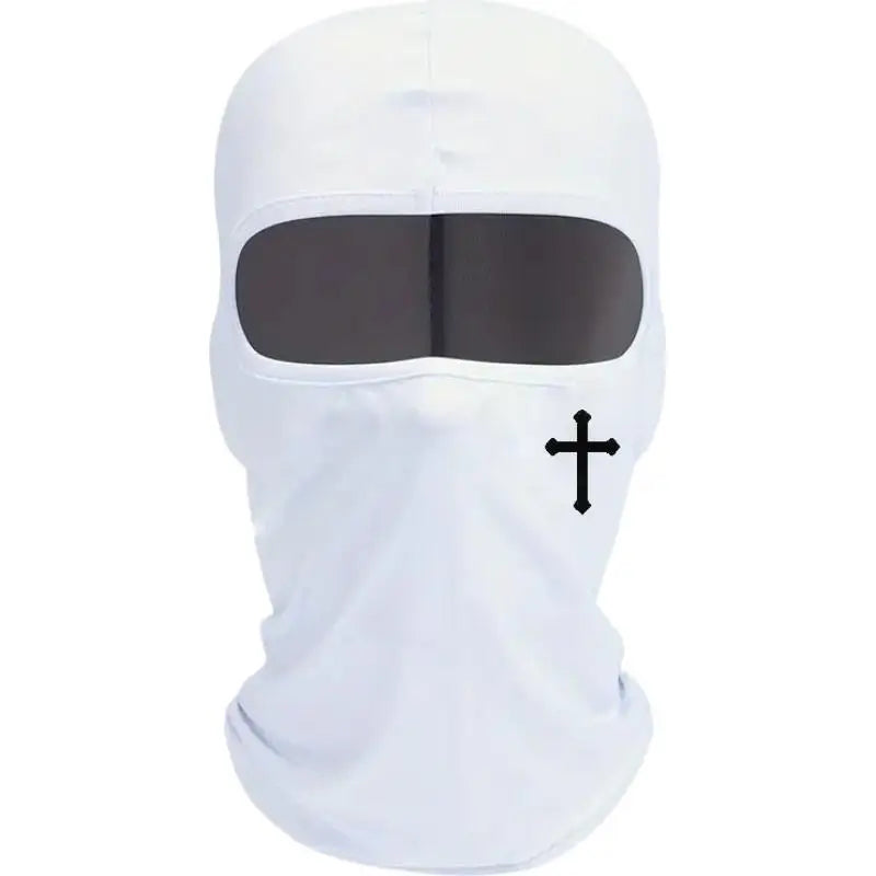 Breathable Black Cross Balaclava Caps for Men Face Ski Mask Beanie Four Seasons Bicycle Hiking Outdoor Sports Tool Bonnet Oasis Select B