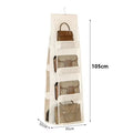 Hanging Closet Organizer – 8 Clear Pockets for Bags & Purses