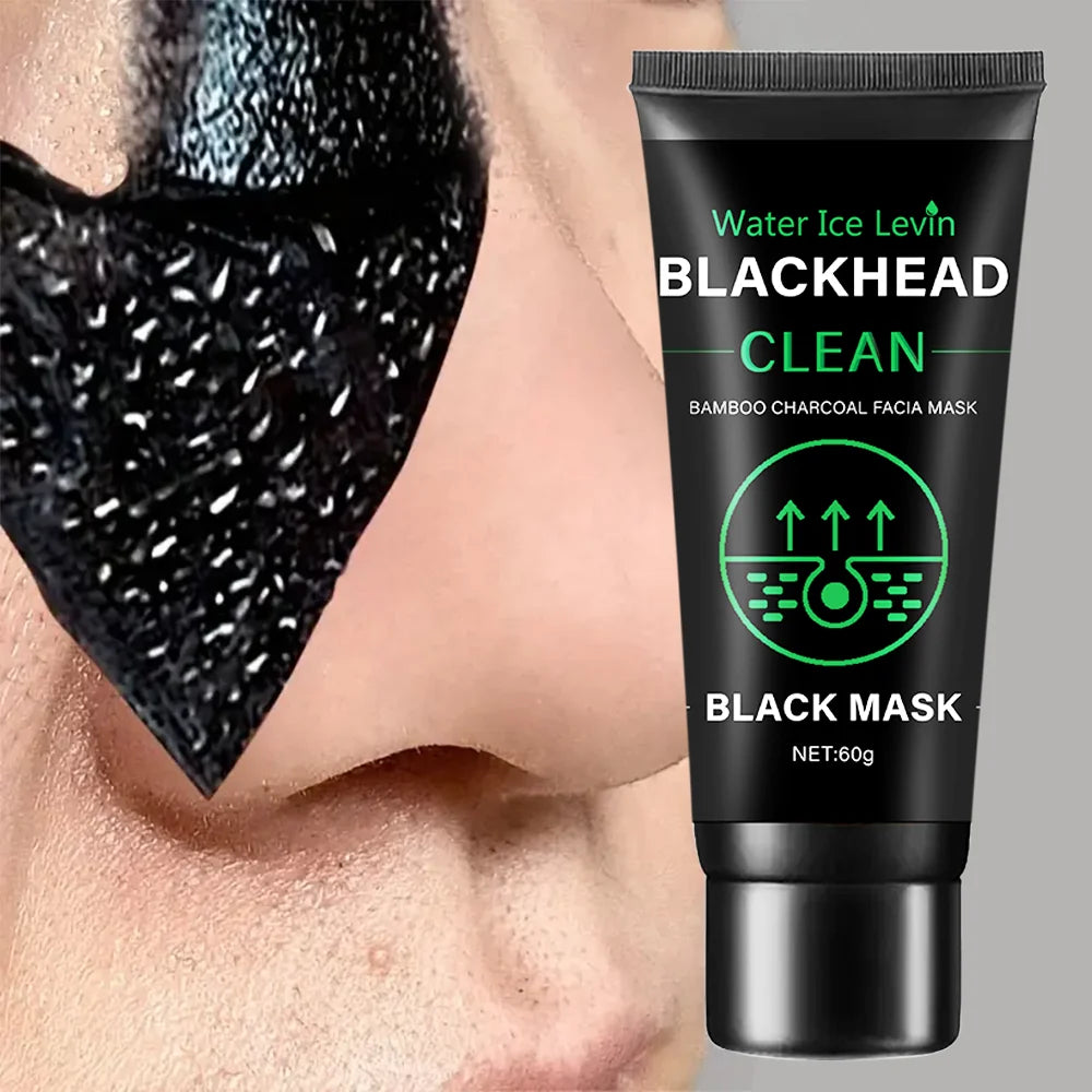 60g Bamboo Charcoal Fiber Mask Blackhead Removal Deep Mask Deep Cleansing Cleansing Exfoliating Mask Treatment Black Mask Oasis Select