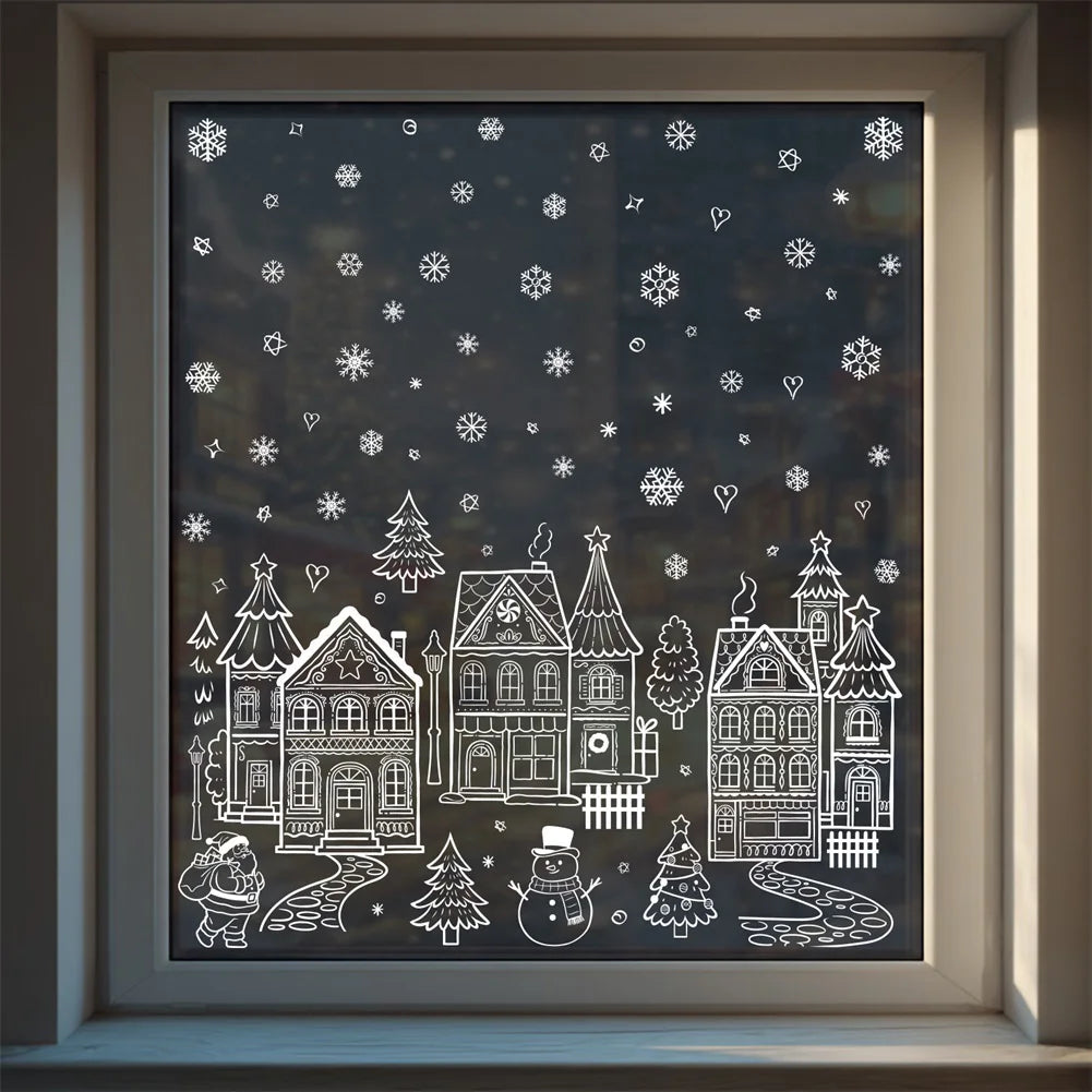 Snowman Christmas Window Clings & Removable Xmas Wall Decals Christmas Window Decals Oasis Select