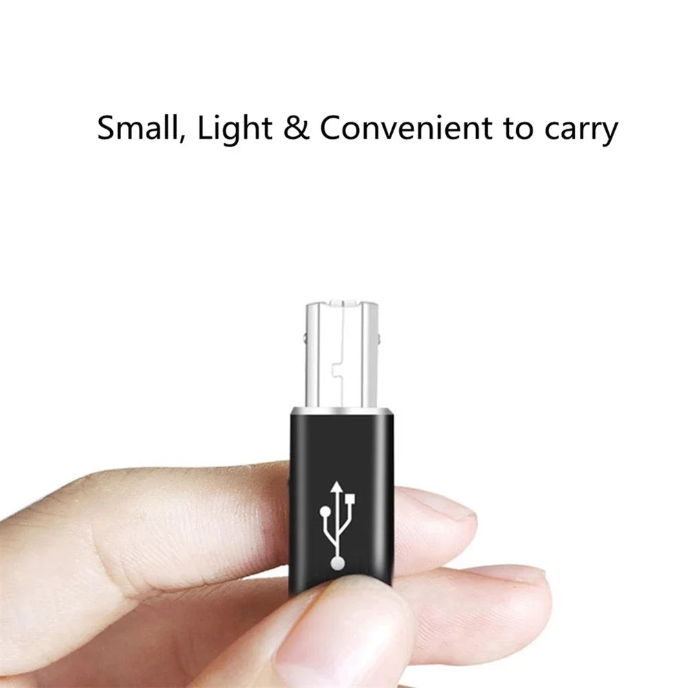 USB B Male to USB-C Female Adapter – Printer & MIDI USB Adapter Oasis Select