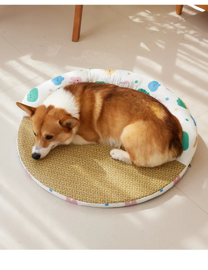 Summer Mat Cat Nest Can Be Disassembled and Washed Pet Sofa Cat Bed Four Seasons General Cooling Kennel Mat Oasis Select