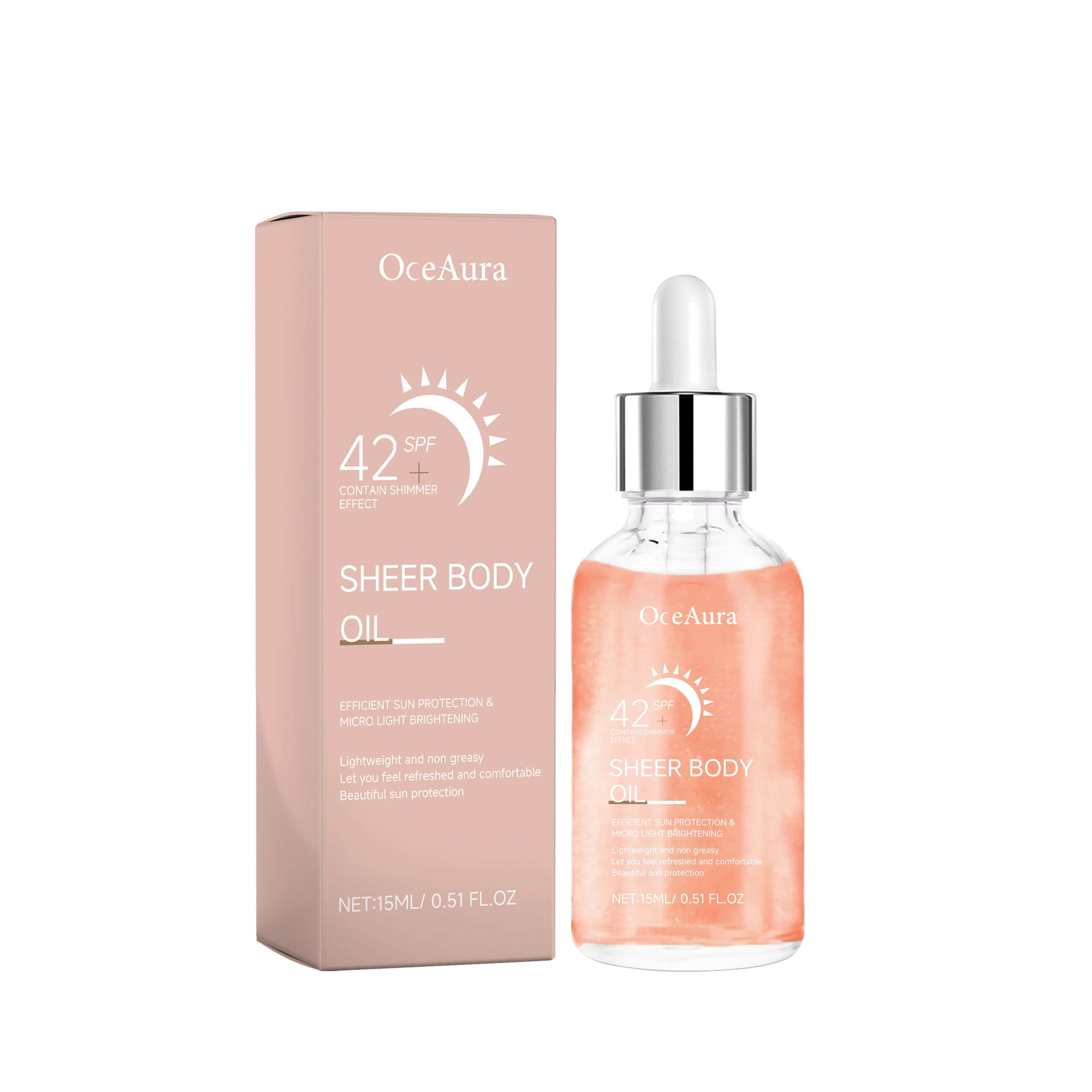OceAura SPF 42 Sunscreen Spray – UV Protection Body Mist Sunscreen Spray Oasis Select D boxed