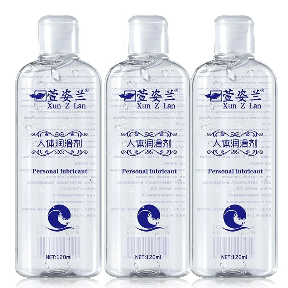 1/2/3PCS Water Based Lube (120ml), Liquid Personal Lubricant Gel, Long Lasting Sex Lube for Men Women and Couples, Safe for Toys Oasis Select 120ml X3