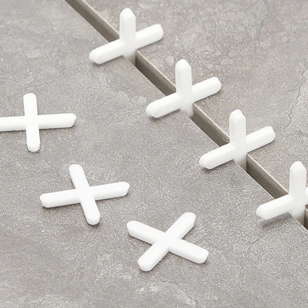 200pcs 1/1.5/2/2.5/3mm Cross Ceramic Tile Leveling System Clips Tile Spacer Ceramic Floor Wall Laying Construction Tool Oasis Select