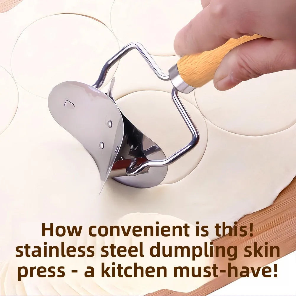 304 Stainless Steel Dumpling Skin Round Cutter | Pastry Tool