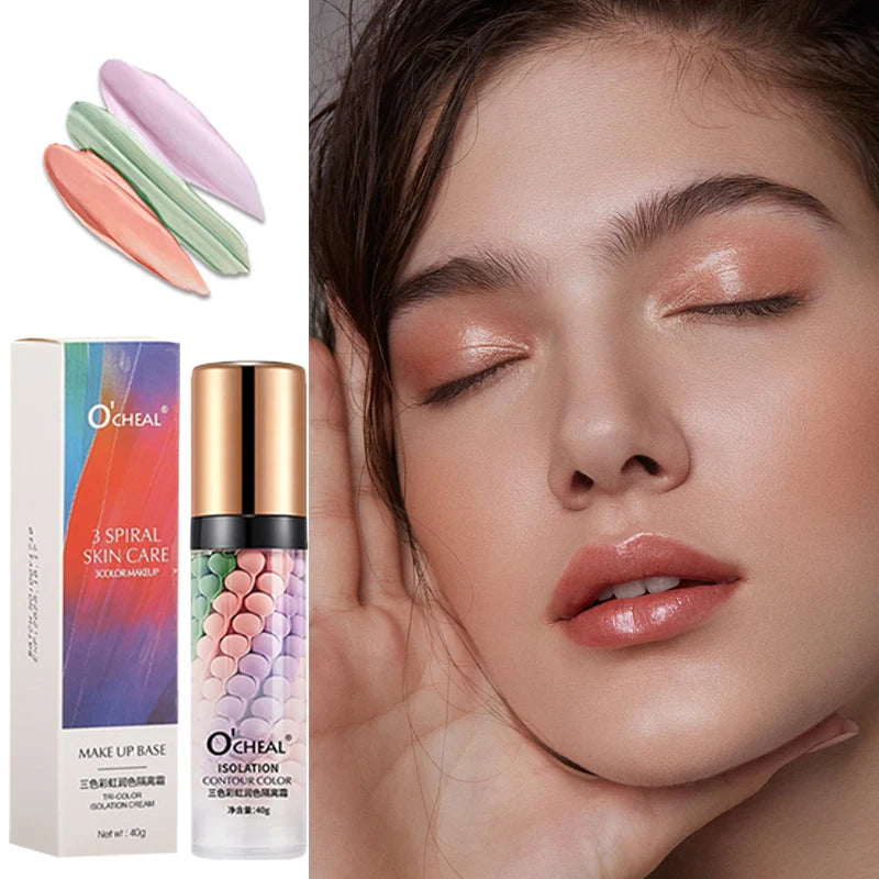 O'CHEAL 3-Color Spiral Contour Primer & Moisturizing Cream 40ml