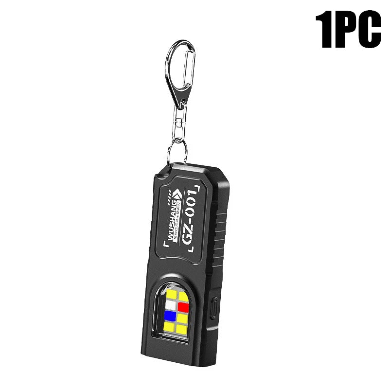 KDULIT Mini COB LED Keychain Flashlight | USB-C Rechargeable