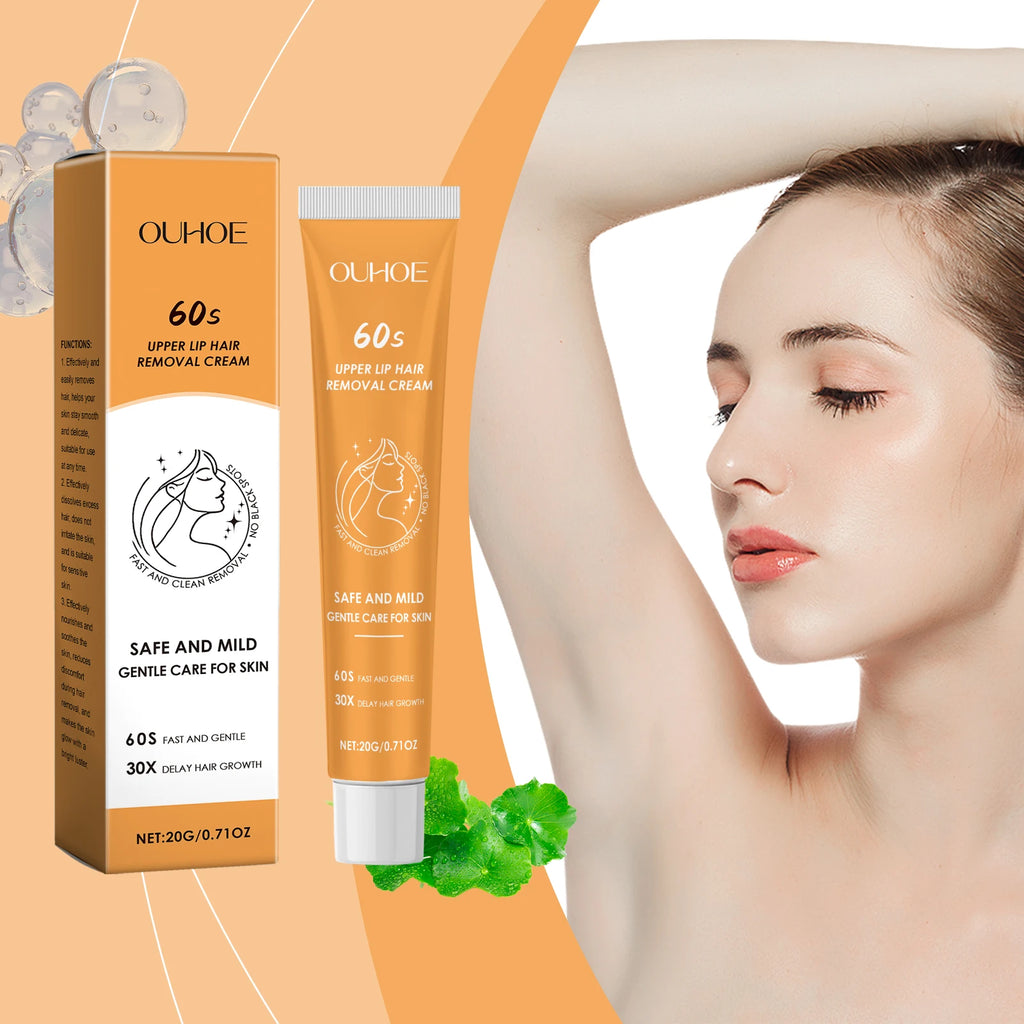 Hair Removal Creams Fast Gentle Removal Skin Care Whitening Clear Lip Hair Underarm Depilation Cream For Women Beauty Oasis Select