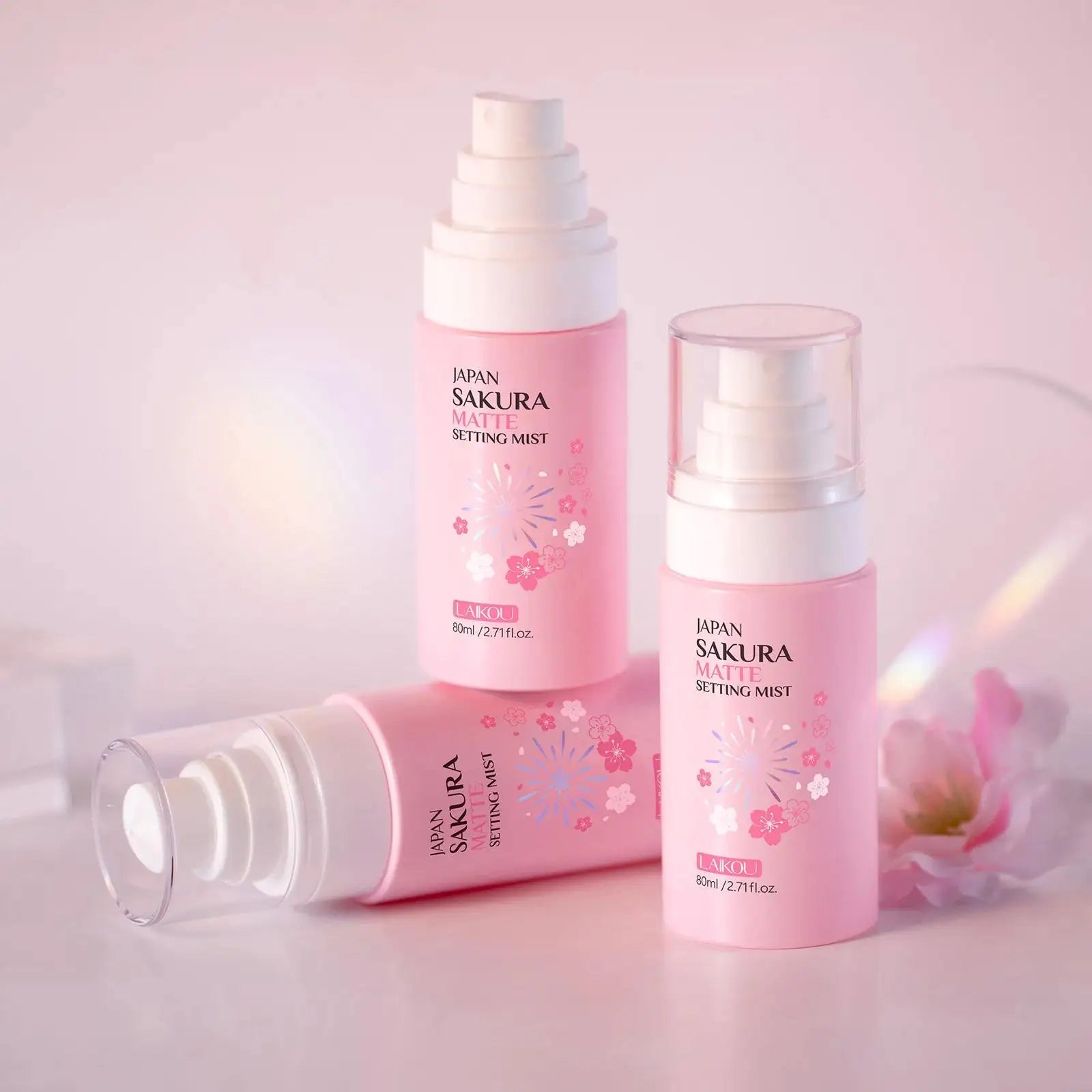 LAIKOU Sakura Matte Makeup Setting Spray Oil Control 80ml