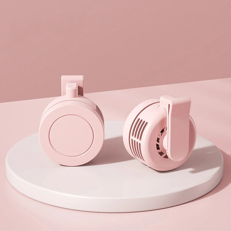 Clip-On Neck Fan | Portable USB Rechargeable Mini Desk Fan
