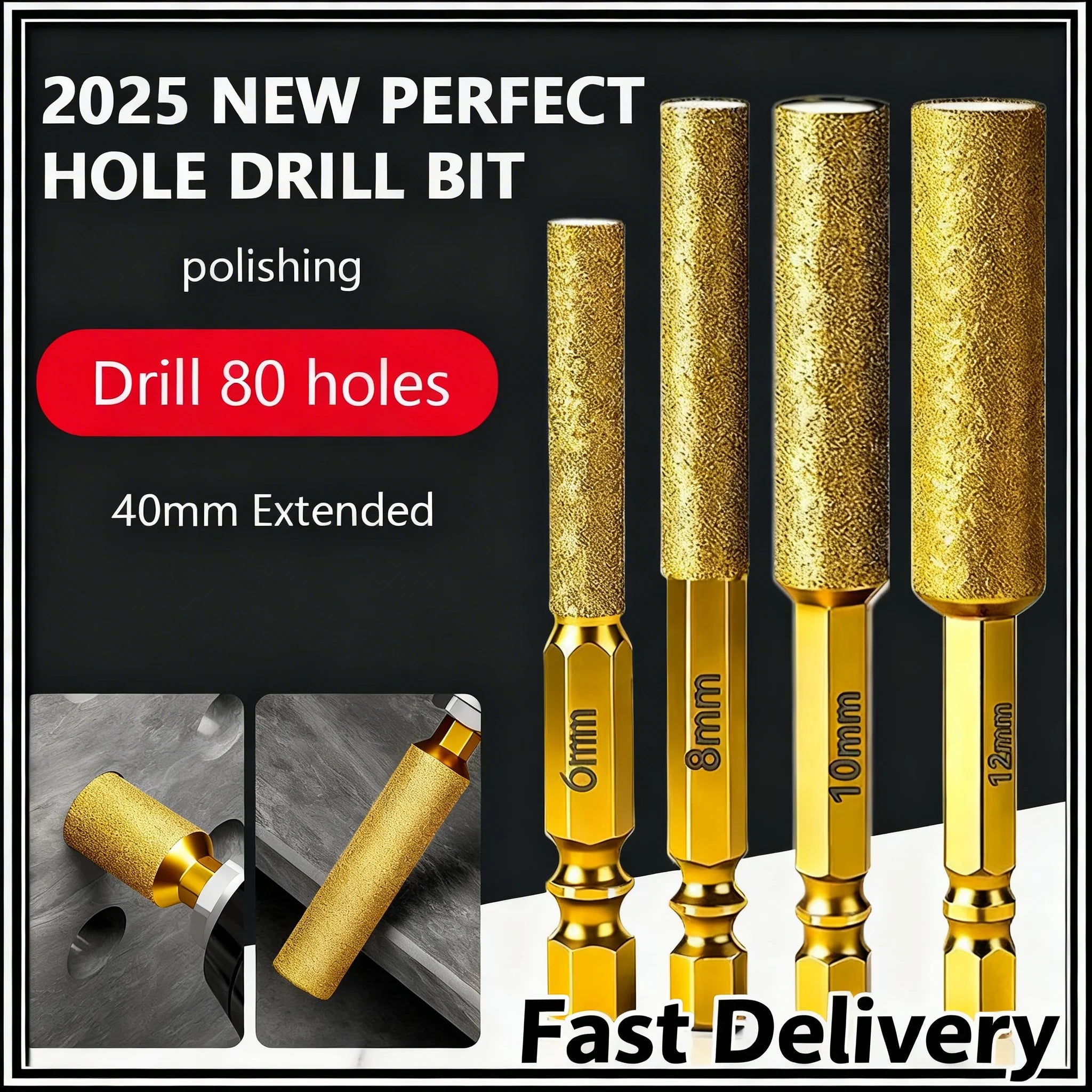 Diamond Core Drill Bits – Dry Drilling Tile, Granite & Marble