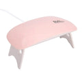 Mini UV/LED Nail Dryer - 6W USB Portable Gel Polish & Resin Curing Lamp 60s/120s Manicure Art Nail Lamp UV Light for Gel Nails Oasis Select pink