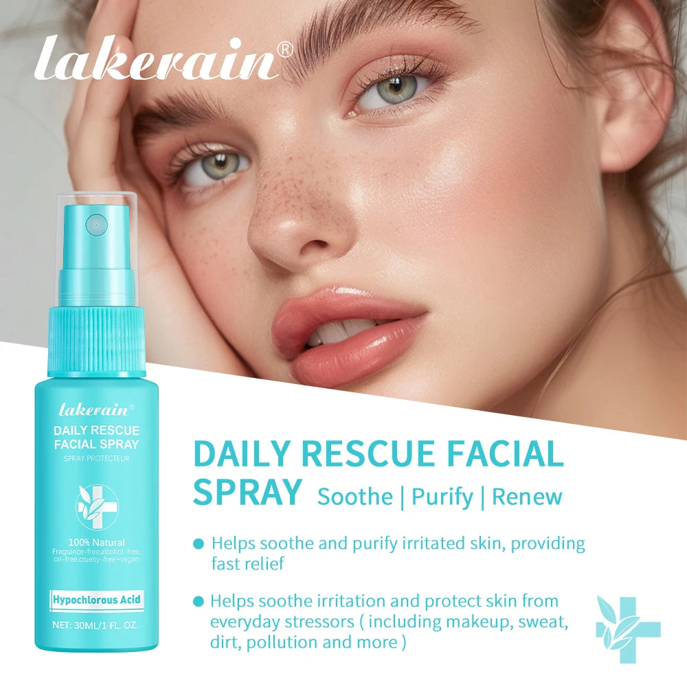 30ml Rescue Facial Spray For Sensitive Skin Hypochlorous Acid Spray Helps Reduce Redness Breakouts Soothing Balancing Spray Oasis Select