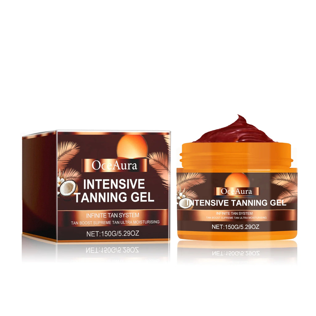 OceAura Intensive Tanning Gel – Self Tanner & Bronzer Self Tanning Gel Oasis Select 150g boxed