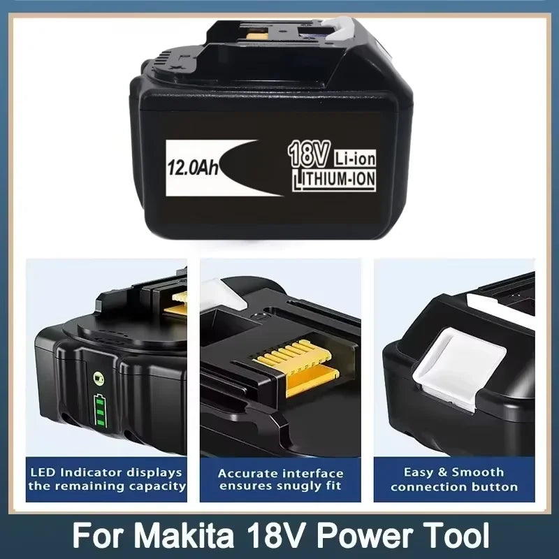 18V 12.0Ah battery for replacement Makita LXT BL1860B BL1860 BL1850 lithium-ion power tool battery Original 100NEW Oasis Select