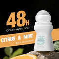 1 PC Flora Ruby Light Green Series Deodorant Roll On w omen's and men all-purpose Deodorant Roll Aluminum Free easy to carry a Oasis Select Cirus Mint