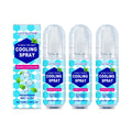 Cooling Spray Instant Cooling Spray Outdoor Mint Scent Summer Heat Relief Refreshing Skin Soothing Portable Body Cool Mist Oasis Select 3pcs