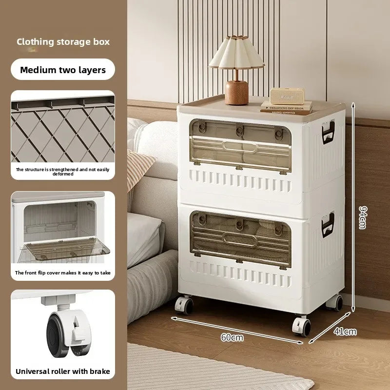 Multi-functional Household large-capacity clamshell storage cabinet Foldable finishing box storage box Oasis Select Medium B