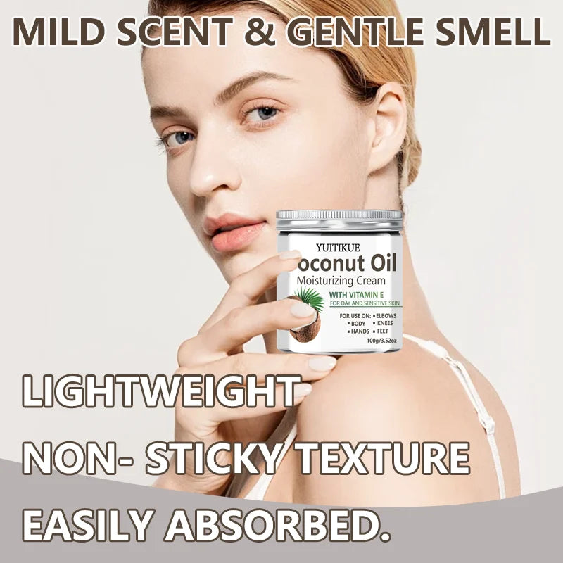 YUITIKUE Coconut Oil Body Cream – 24H Moisturizer 100g