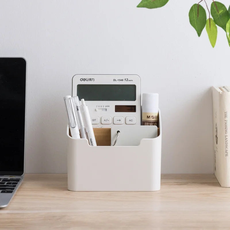 Multi-Function Remote Control Organizer Box for TV Air Conditioner Kitchen Desktop Storage Holder with Compartment Oasis Select