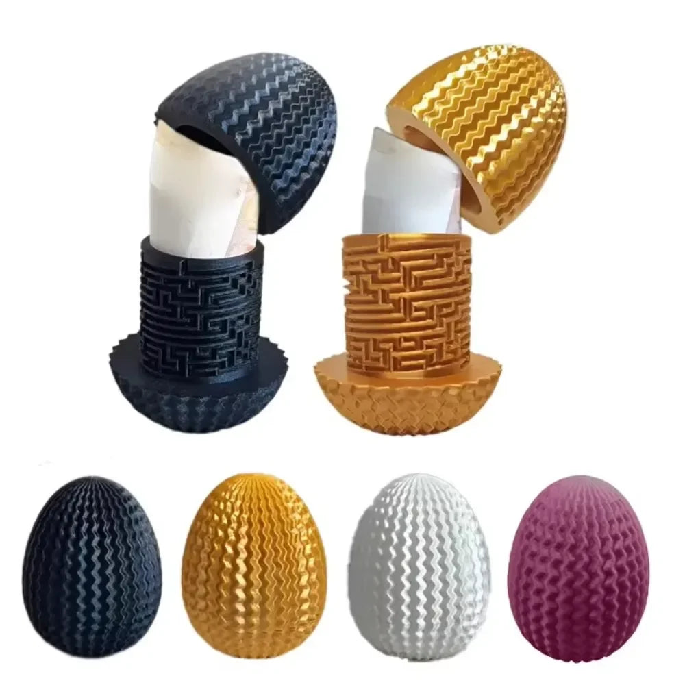 3D Printed Interactive Dragon Egg Creative Money Puzzle Maze Dragon Eggs Gifts Decorate Unlock Storage Box for Birthdays Oasis Select