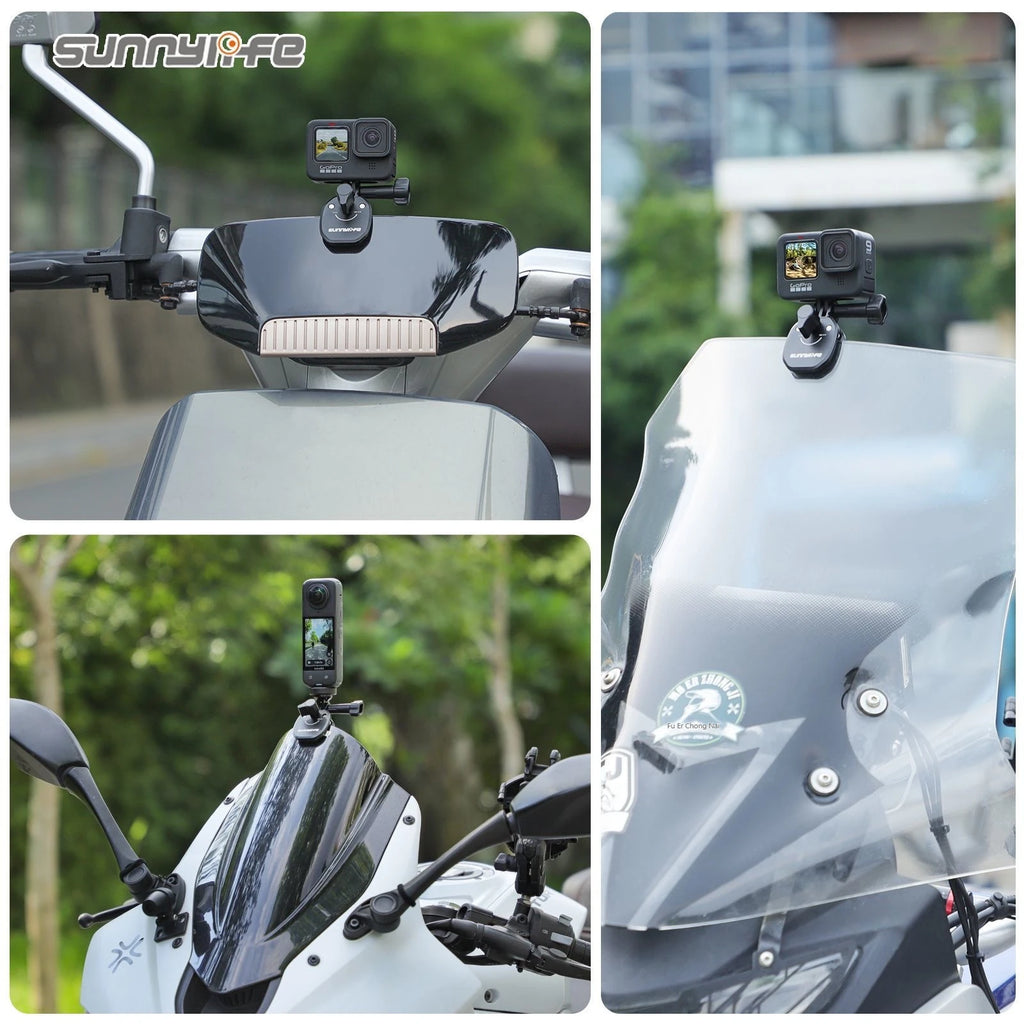 Sunnylife Metal Windshield Clip Mount for GoPro, DJI & Insta360