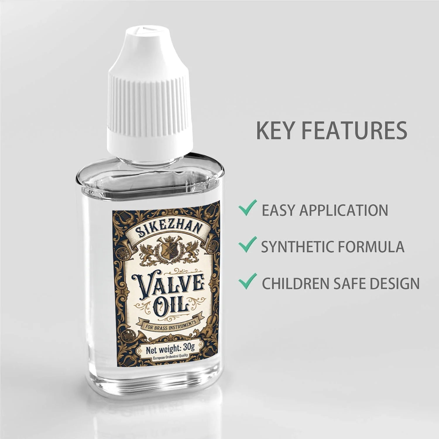 Professional Brass Instrument Valve Oil for Trumpet Trombone Tuba Long Lasting Piston Lubricant Smooth Action Fast Response Care Oasis Select